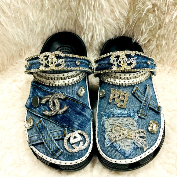 Bling Jean Crocs - Picture 1 of 2